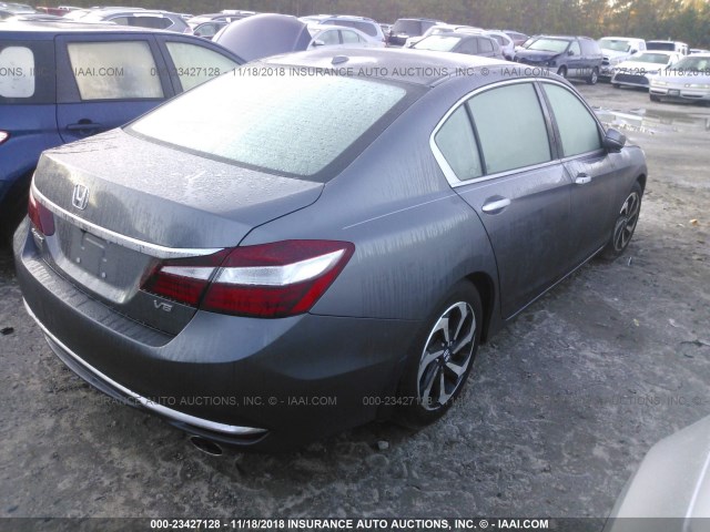 1HGCR3F88GA033206 - 2016 HONDA ACCORD EXL GRAY photo 4