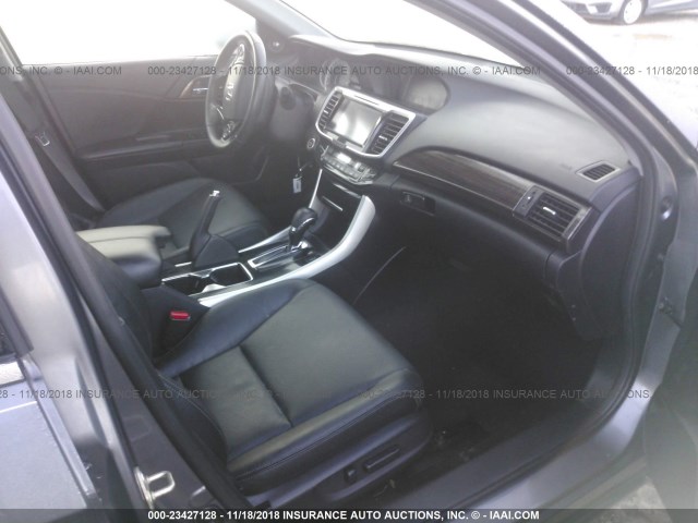 1HGCR3F88GA033206 - 2016 HONDA ACCORD EXL GRAY photo 5