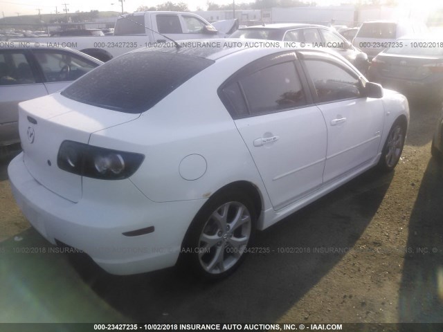 JM1BK323971609202 - 2007 MAZDA 3 S WHITE photo 4