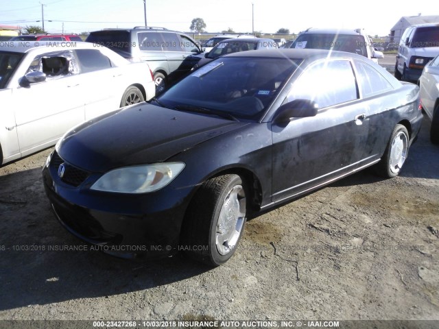 1HGEM21185L069281 - 2005 HONDA CIVIC DX VP BLACK photo 2