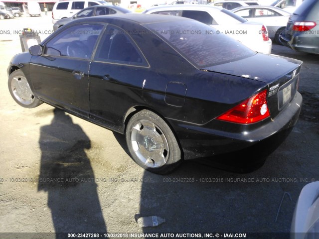 1HGEM21185L069281 - 2005 HONDA CIVIC DX VP BLACK photo 3