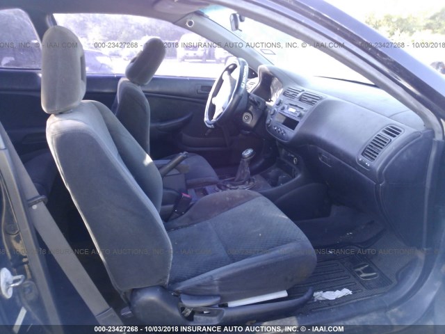 1HGEM21185L069281 - 2005 HONDA CIVIC DX VP BLACK photo 5