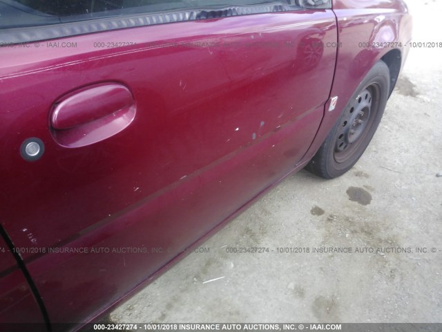 1G8AJ55F36Z141994 - 2006 SATURN ION LEVEL 2 栗色 照片 6