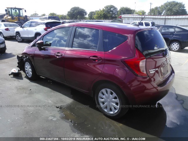 3N1CE2CP3GL399814 - 2016 NISSAN VERSA NOTE S/S PLUS/SV/SL/SR RED photo 3