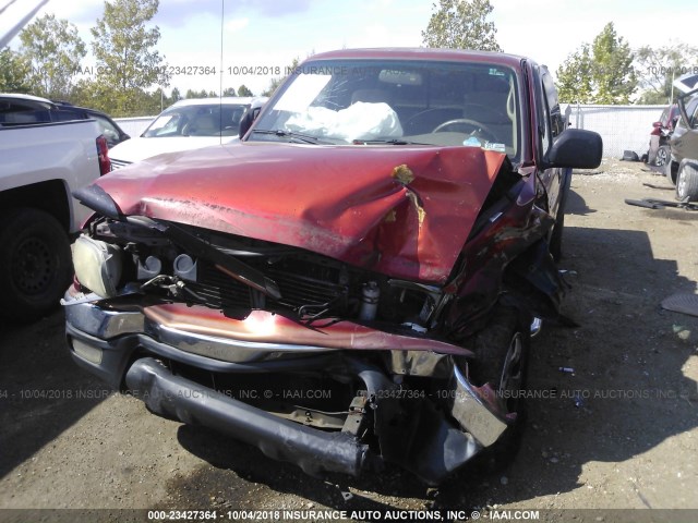 5TEWM72N22Z013920 - 2002 TOYOTA TACOMA XTRACAB RED photo 6