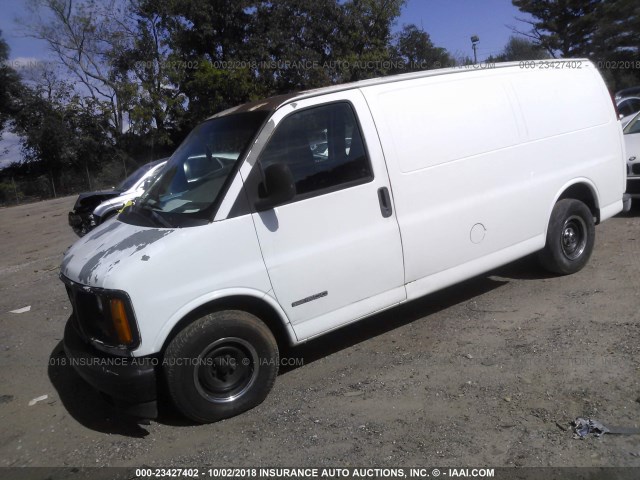 1GTEG15W0Y1162382 - 2000 GMC SAVANA G1500 WHITE photo 2