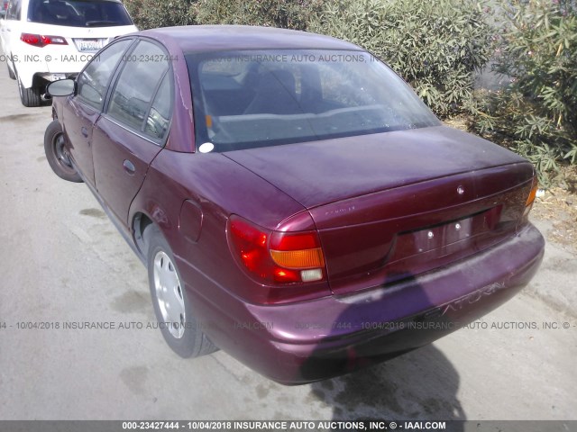 1G8ZG52831Z222848 - 2001 SATURN SL1 MAROON photo 3