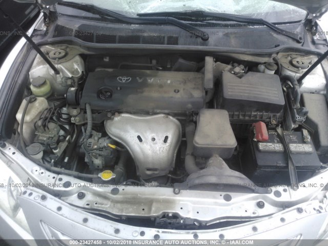 4T4BE46K68R026473 - 2008 TOYOTA CAMRY CE/LE/XLE/SE SILVER photo 10