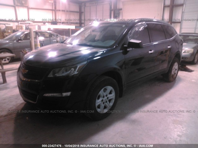 1GNKRFKD6HJ250292 - 2017 CHEVROLET TRAVERSE LS Dark Blue photo 2