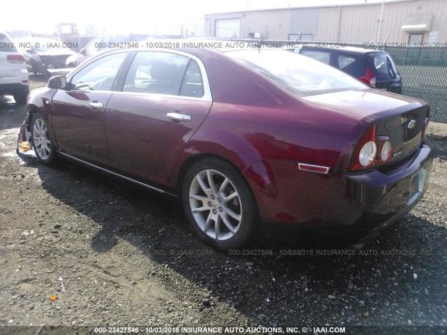 1G1ZK57708F218314 - 2008 CHEVROLET MALIBU LTZ 红色 照片 3