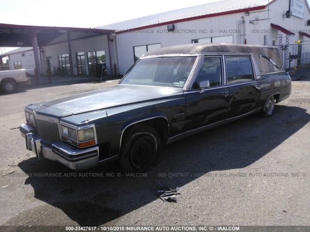 1G6DW51Y0H9758822 - 1987 CADILLAC BROUGHAM BLACK photo 2