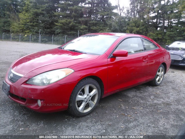4T1CA30P14U018932 - 2004 TOYOTA CAMRY SOLARA SE/SLE წითელი ფოტო 2