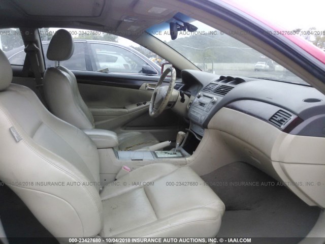 4T1CA30P14U018932 - 2004 TOYOTA CAMRY SOLARA SE/SLE წითელი ფოტო 5