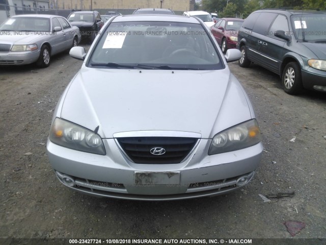 KMHDN46D46U358526 - 2006 HYUNDAI ELANTRA GLS/GT/LIMITED SILVER photo 6