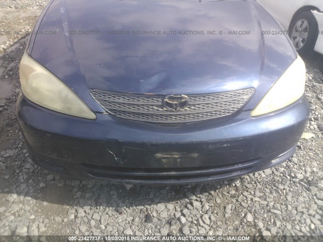 4T1BE32K92U504306 - 2002 TOYOTA CAMRY LE/XLE/SE Көк фото 6