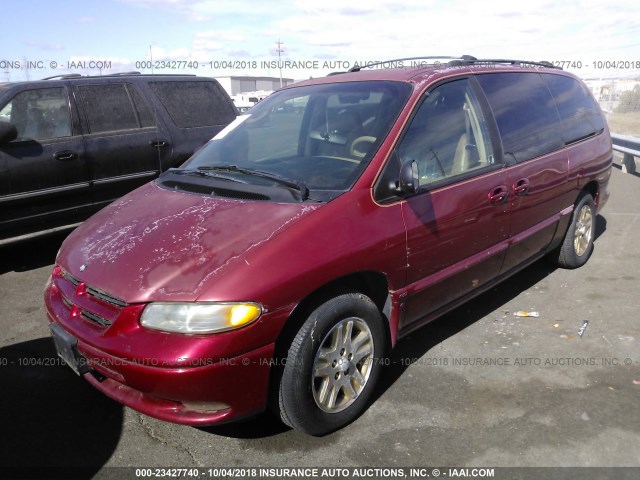 1B4GP54L9VB399964 - 1997 DODGE GRAND CARAVAN LE/ES RED photo 2