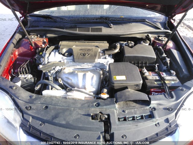 4T1BF1FK5FU933721 - 2015 TOYOTA CAMRY LE/XLE/SE/XSE 栗色 照片 10