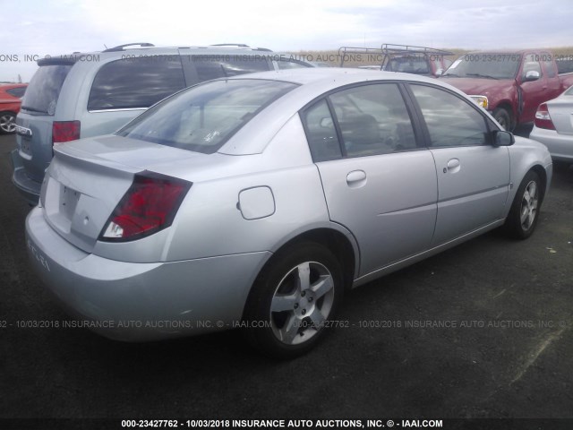 1G8AL58F16Z108398 - 2006 SATURN ION LEVEL 3 SILVER photo 4