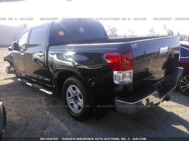 5TFEY5F16CX124748 - 2012 TOYOTA TUNDRA CREWMAX SR5 BLACK photo 3