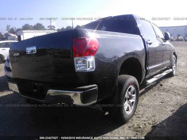 5TFEY5F16CX124748 - 2012 TOYOTA TUNDRA CREWMAX SR5 BLACK photo 4