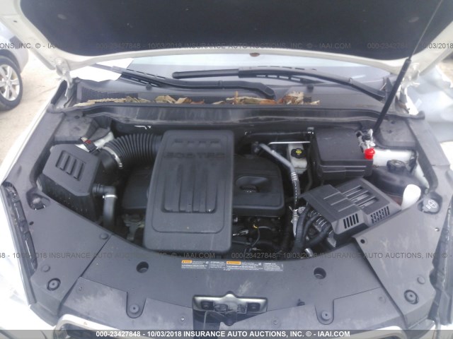 1GNFLFEK0EZ103153 - 2014 CHEVROLET EQUINOX LT 白色 照片 10