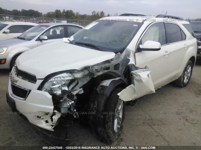 1GNFLFEK0EZ103153 - 2014 CHEVROLET EQUINOX LT WHITE photo 2