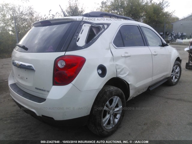 1GNFLFEK0EZ103153 - 2014 CHEVROLET EQUINOX LT WHITE photo 4