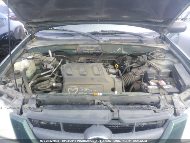 4F2YU08141KM17728 - 2001 MAZDA TRIBUTE LX/ES 绿色 照片 10