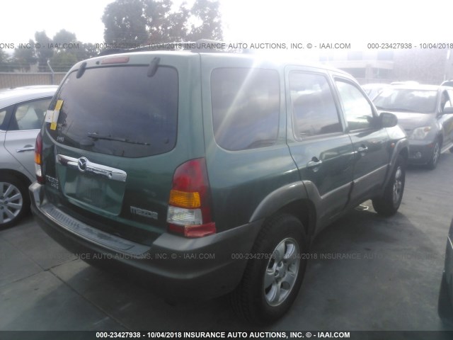 4F2YU08141KM17728 - 2001 MAZDA TRIBUTE LX/ES 绿色 照片 4