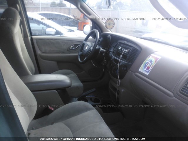 4F2YU08141KM17728 - 2001 MAZDA TRIBUTE LX/ES 绿色 照片 5