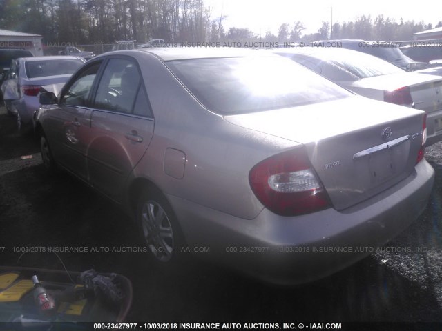 4T1BE32K54U900185 - 2004 TOYOTA CAMRY LE/XLE/SE 金色 照片 3