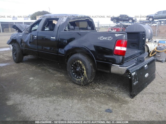 1FTPW14V77KC90406 - 2007 FORD F150 SUPERCREW BLACK photo 3