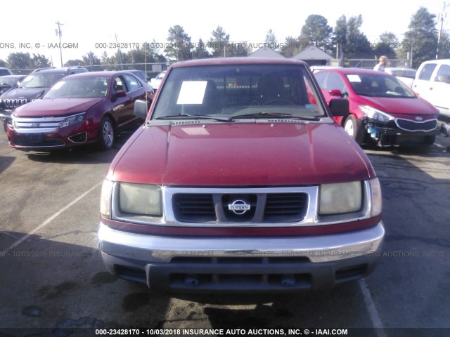 1N6DD26S3YC362082 - 2000 NISSAN FRONTIER KING CAB XE RED photo 6