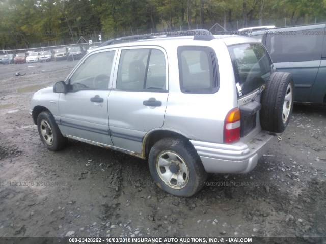 2S3TD52V036102788 - 2003 SUZUKI VITARA JLX SILVER photo 3