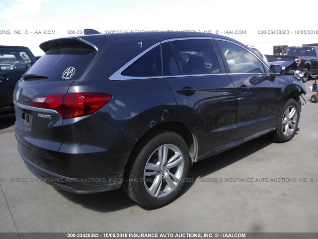 5J8TB3H59EL010770 - 2014 ACURA RDX TECHNOLOGY BLACK photo 4