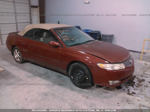 2T1FF28P73C608551 - 2003 TOYOTA CAMRY SOLARA SE/SLE Қызыл фото 1