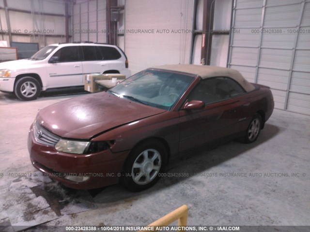 2T1FF28P73C608551 - 2003 TOYOTA CAMRY SOLARA SE/SLE Қызыл фото 2