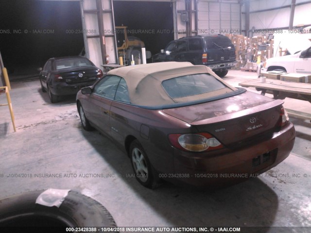 2T1FF28P73C608551 - 2003 TOYOTA CAMRY SOLARA SE/SLE Қызыл фото 3