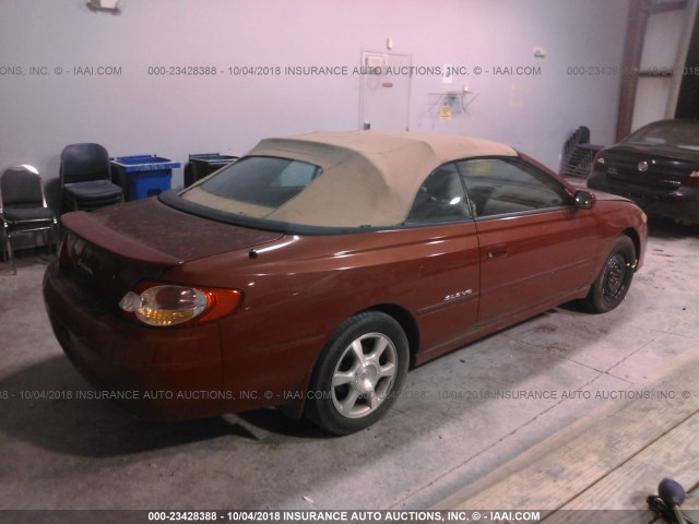 2T1FF28P73C608551 - 2003 TOYOTA CAMRY SOLARA SE/SLE Қызыл фото 4