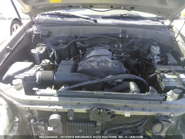 5TDBT44A42S115095 - 2002 TOYOTA SEQUOIA SR5 TAN photo 10