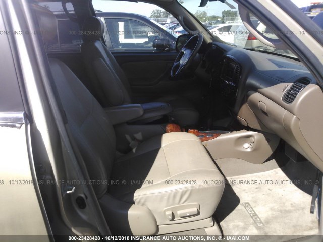 5TDBT44A42S115095 - 2002 TOYOTA SEQUOIA SR5 TAN photo 5
