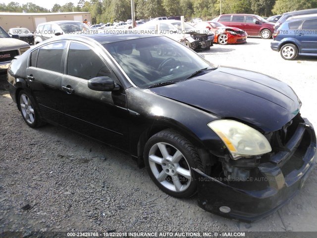 1N4BA41E45C851530 - 2005 NISSAN MAXIMA SE/SL BLACK photo 1