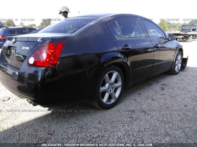 1N4BA41E45C851530 - 2005 NISSAN MAXIMA SE/SL BLACK photo 4