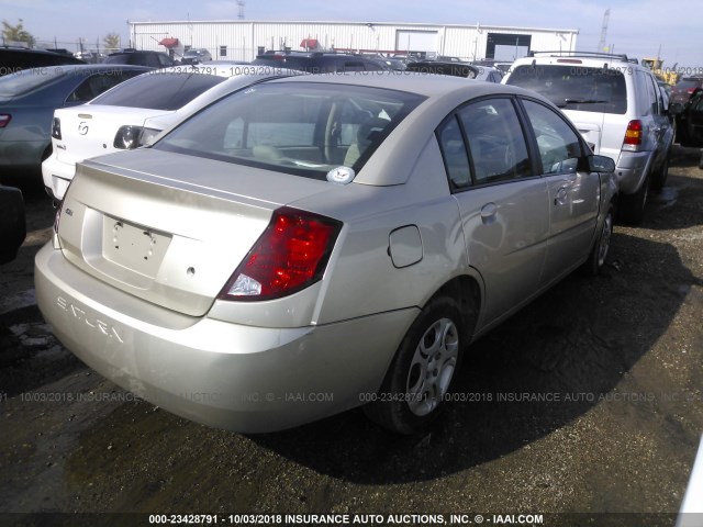 1G8AJ52F74Z210476 - 2004 SATURN ION LEVEL 2 金色 照片 4