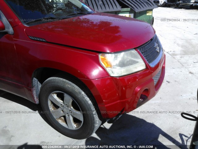 JS3TD0D26B4100145 - 2011 SUZUKI GRAND VITARA PREMIUM RED photo 6