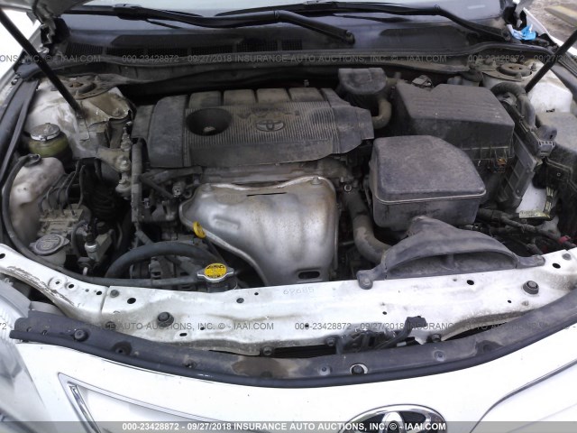 4T4BF3EK0BR131638 - 2011 TOYOTA CAMRY SE/LE/XLE WHITE photo 10