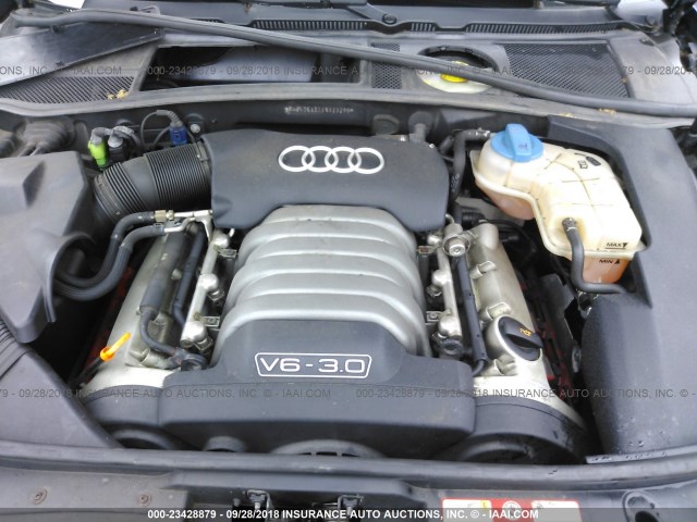 WAULT64B74N023266 - 2004 AUDI A6 3.0 QUATTRO BLUE photo 10