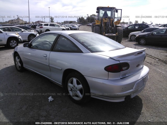 1G1JH12F927277172 - 2002 CHEVROLET CAVALIER LS SPORT SILVER photo 3