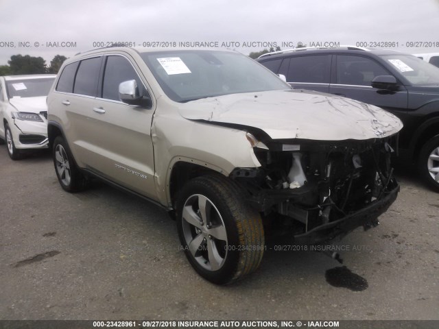 1C4RJFBG0FC633591 - 2015 JEEP GRAND CHEROKEE LIMITED TAN photo 1