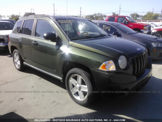 1J8FF47W57D584028 - 2007 JEEP COMPASS GREEN photo 1